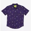 Button-Up Tops * | Boxlunch Rsvlts Invader Zim Invaders From Irk Purple Kunuflex Short Sleeve Shirt