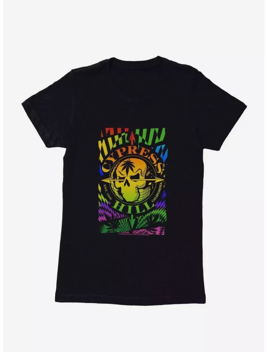 Graphic Tees * | Boxlunch Cypress Hill Skull Womens T-Shirt