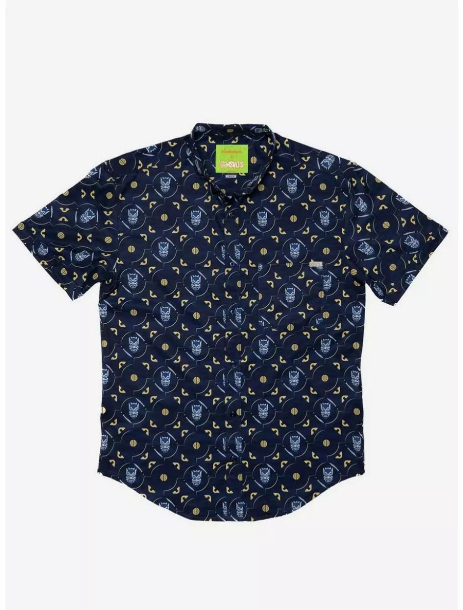 Button-Up Tops * | Boxlunch Rsvlts Avatar: The Last Airbender "The Blue Spirit" Kunuflex Short Sleeve Shirt