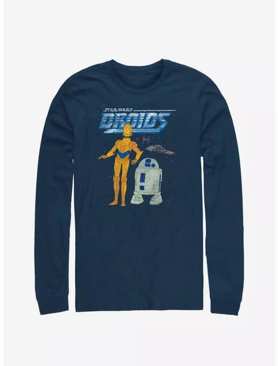 Long Sleeves * | Boxlunch Star Wars R2-D2 And C-3Po Long Sleeve T-Shirt