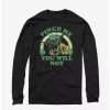 Long Sleeves * | Boxlunch Star Wars Do Not Pinch Yoda Long Sleeve T-Shirt