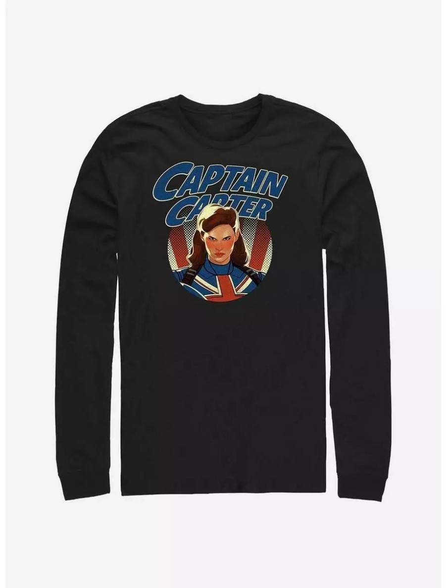 Long Sleeves * | Boxlunch Marvel What If…? Captain Mean Mug Long-Sleeve T-Shirt