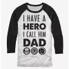 Long Sleeves * | Boxlunch Marvel Avengers Hero Dad Raglan