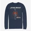 Long Sleeves * | Boxlunch Star Wars Episode Ix The Rise Of Skywalker Kyber Crystal Long-Sleeve T-Shirt