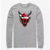 Long Sleeves * | Boxlunch Stranger Things Christmas Hellfire Club Long-Sleeve T-Shirt