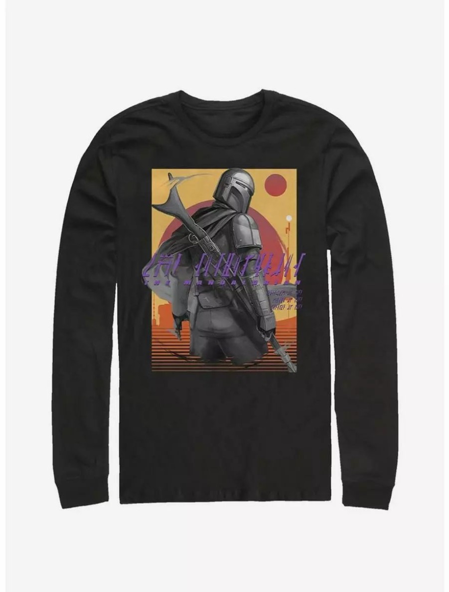 Long Sleeves * | Boxlunch Star Wars The Mandalorian Western Slinger Long-Sleeve T-Shirt