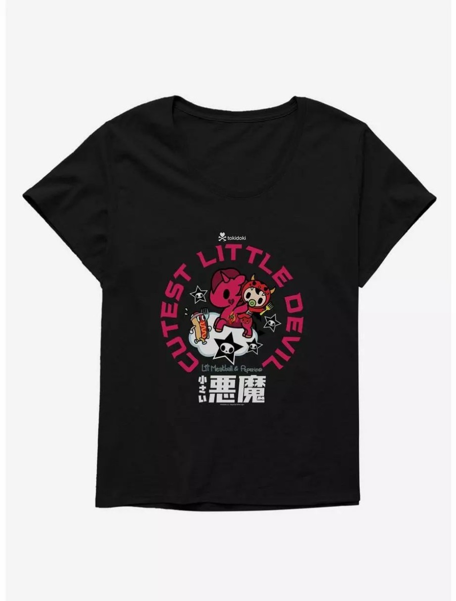 Graphic Tees * | Boxlunch Tokidoki Peperino Cutest Little Devil Womens T-Shirt Plus Size