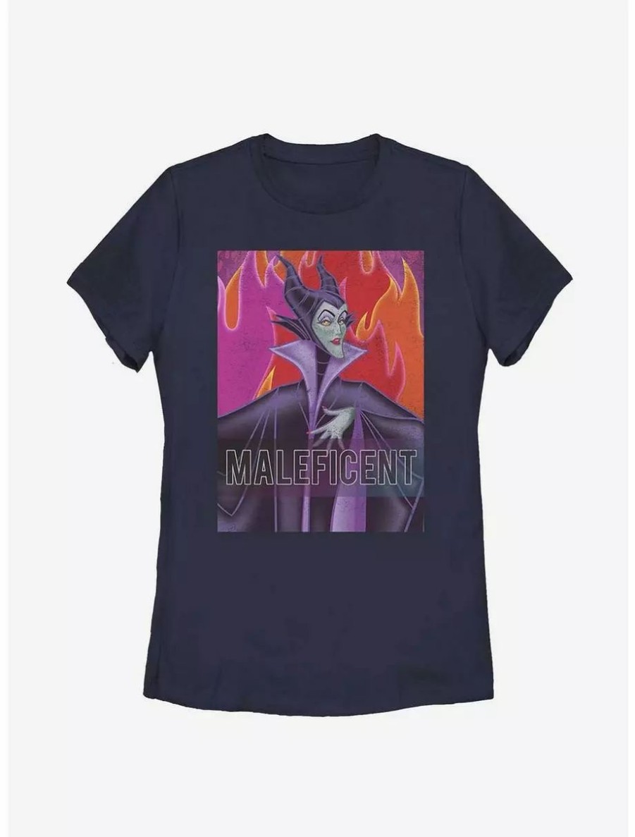 Graphic Tees * | Boxlunch Disney Sleeping Beauty Maleficent Flame Womens T-Shirt