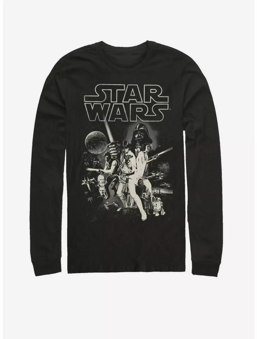 Long Sleeves * | Boxlunch Star Wars Poster Long-Sleeve T-Shirt