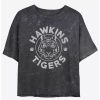 Graphic Tees * | Boxlunch Stranger Things Hawkins Tigers Mineral Wash Womens Crop T-Shirt