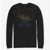 Long Sleeves * | Boxlunch Disney Lilo & Stitch Pride Stitch Long-Sleeve T-Shirt