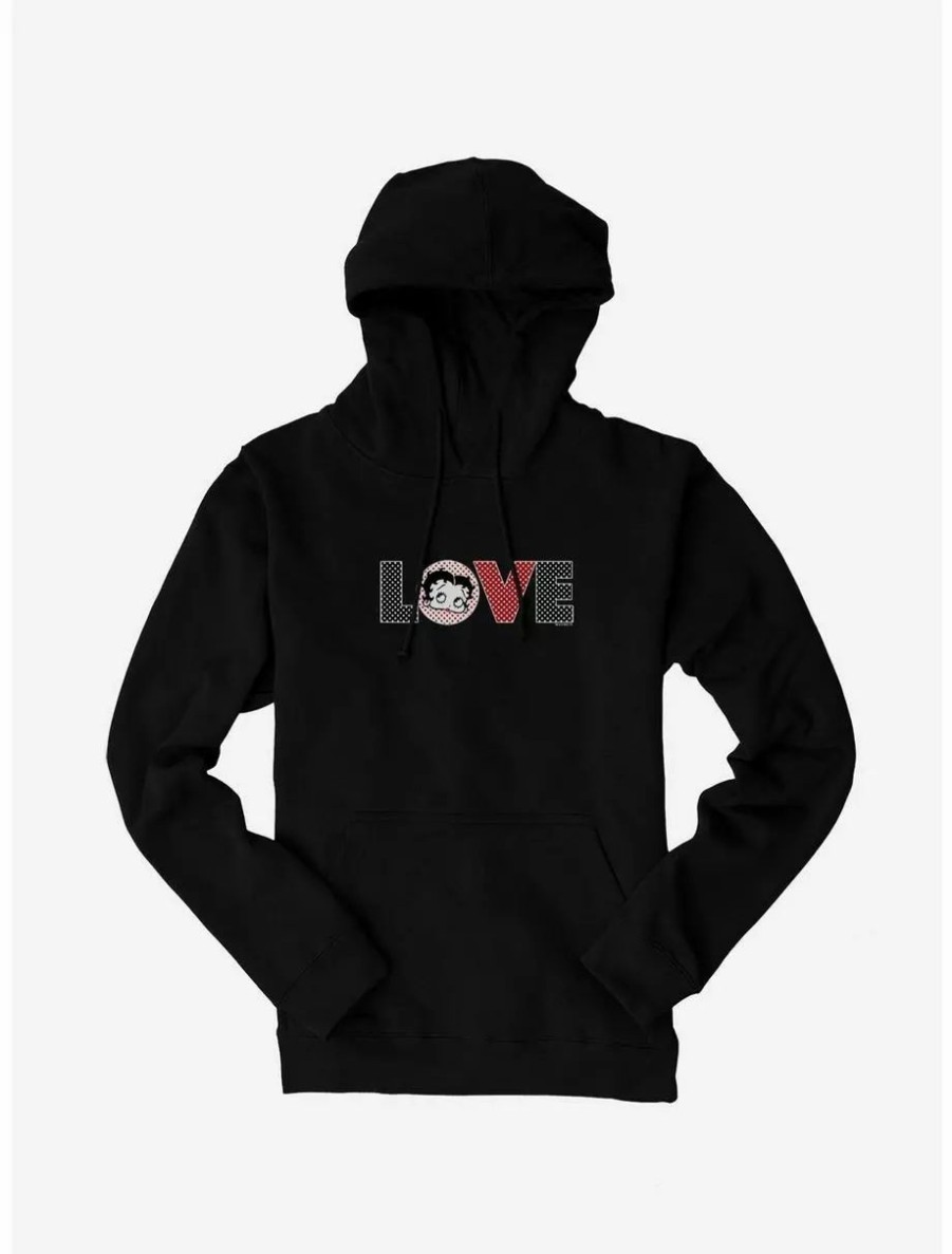 Hoodies * | Boxlunch Betty Boop Polka Dot Love Hoodie