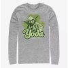 Long Sleeves * | Boxlunch Star Wars Yoda Lucky Retro Long-Sleeve T-Shirt