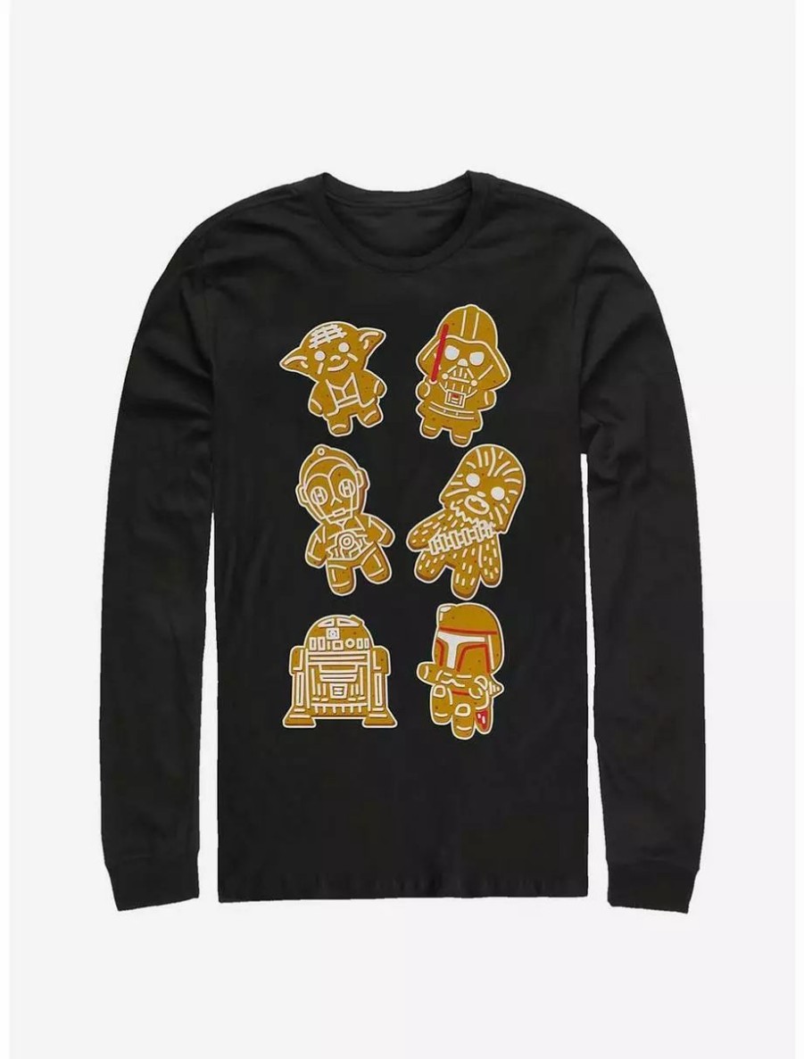 Long Sleeves * | Boxlunch Star Wars Group Cookies Long-Sleeve T-Shirt