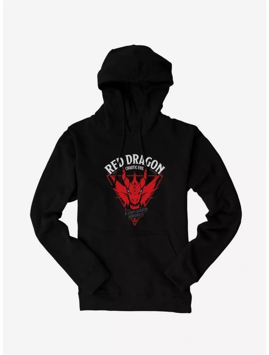 Hoodies * | Boxlunch Dungeons & Dragons Red Dragon Hoodie