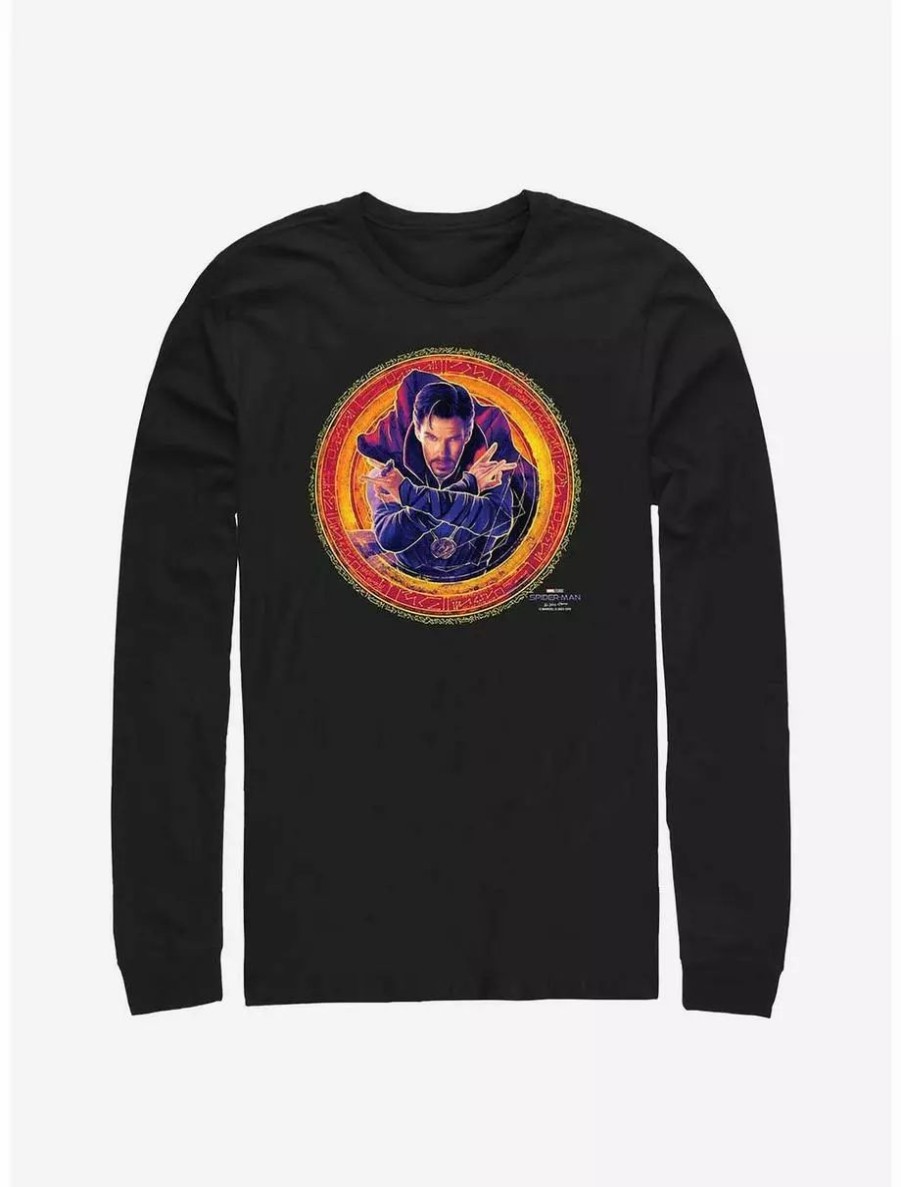 Long Sleeves * | Boxlunch Marvel Spider-Man: No Way Home Strange Portrait Long-Sleeve T-Shirt