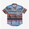 Button-Up Tops * | Boxlunch Rsvlts Teenage Mutant Ninja Turtles "Button Mashers" Kunuflex Short Sleeve Shirt