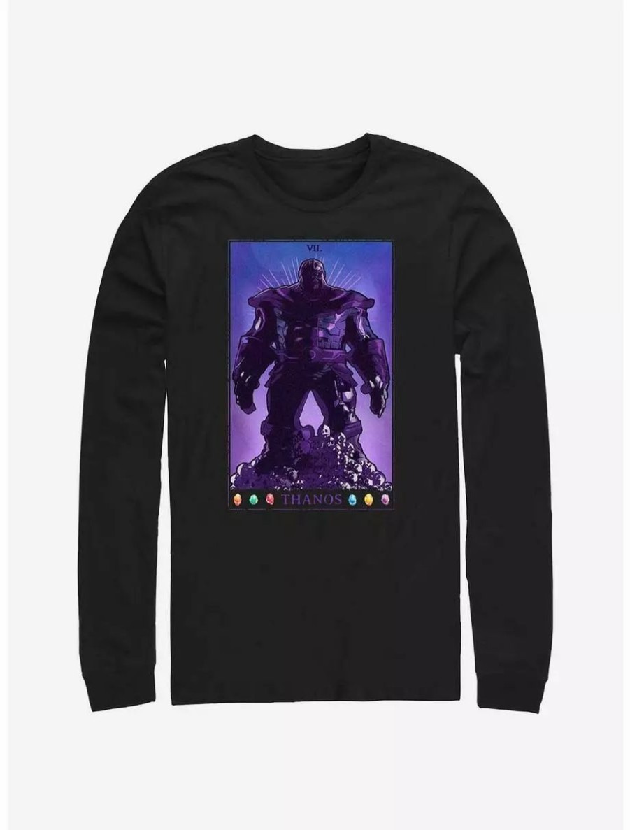 Long Sleeves * | Boxlunch Marvel Thanos Was Right Long-Sleeve T-Shirt