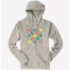 Hoodies * | Boxlunch Bee And Puppycat Checkerboard Icons Hoodie