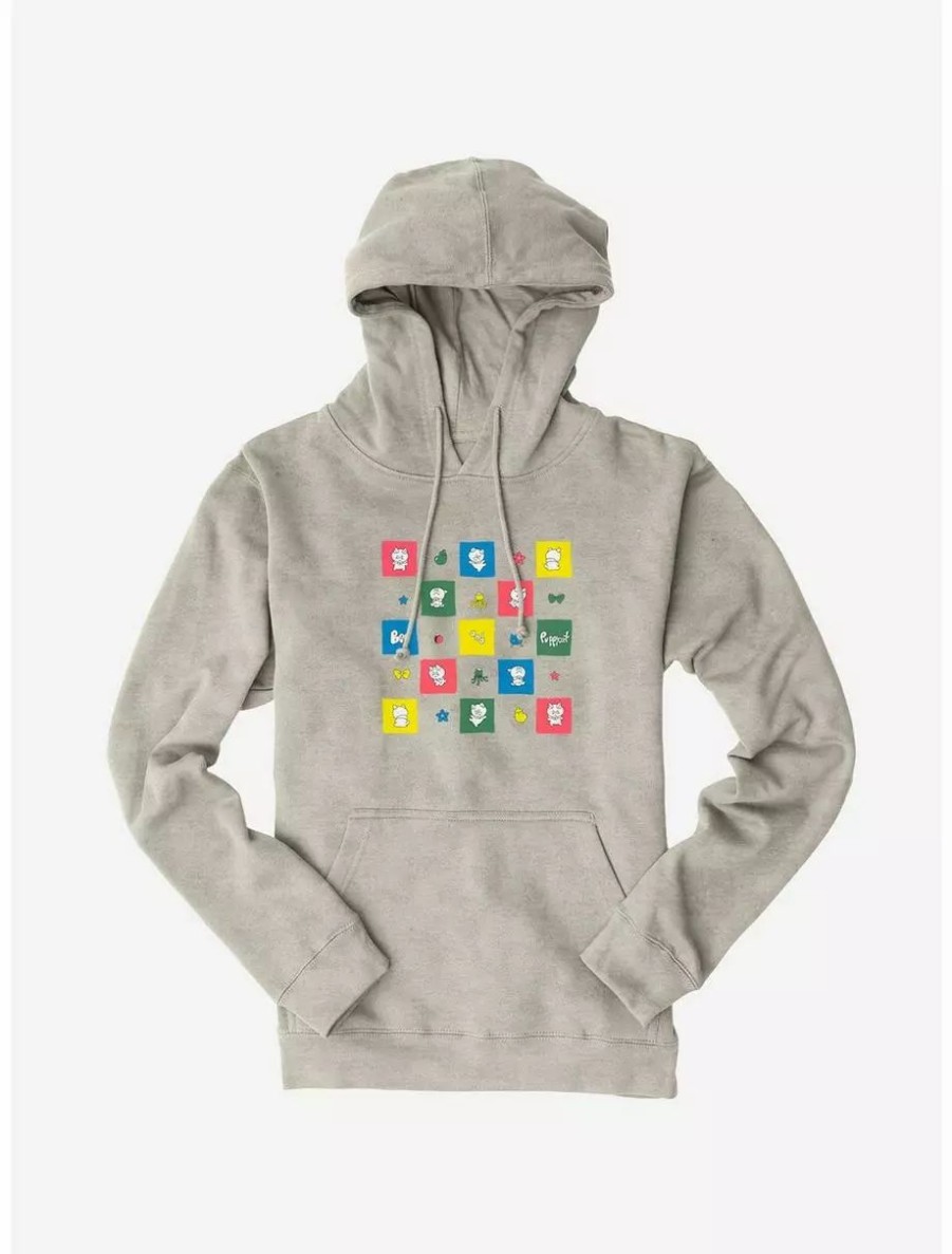 Hoodies * | Boxlunch Bee And Puppycat Checkerboard Icons Hoodie