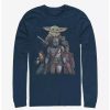 Long Sleeves * | Boxlunch Star Wars The Mandalorian Mandalorian Movie Poster Long-Sleeve T-Shirt