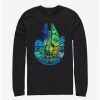 Long Sleeves * | Boxlunch Star Wars Thermal Millenium Falcon Long Sleeve T-Shirt