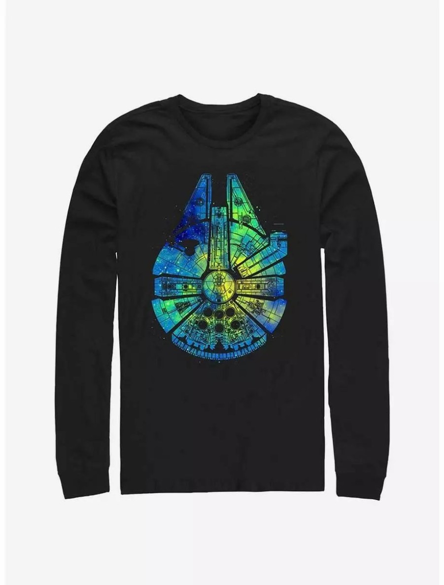 Long Sleeves * | Boxlunch Star Wars Thermal Millenium Falcon Long Sleeve T-Shirt