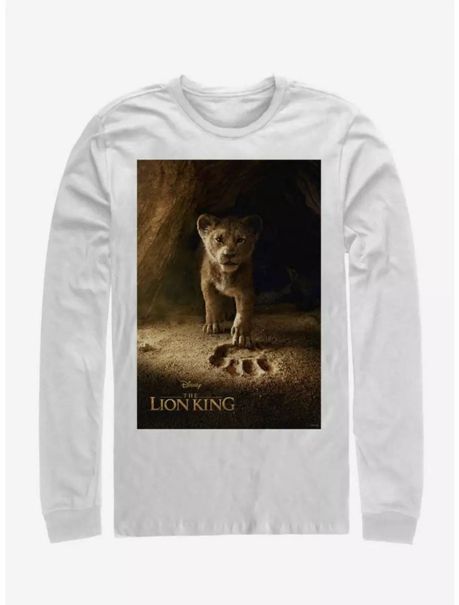 Long Sleeves * | Boxlunch Disney The Lion King 2019 Simba Poster Long-Sleeve T-Shirt