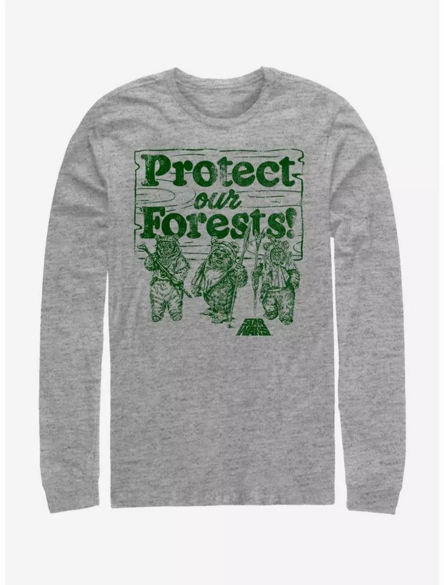 Long Sleeves * | Boxlunch Star Wars Protect Our Forests Long-Sleeve T-Shirt