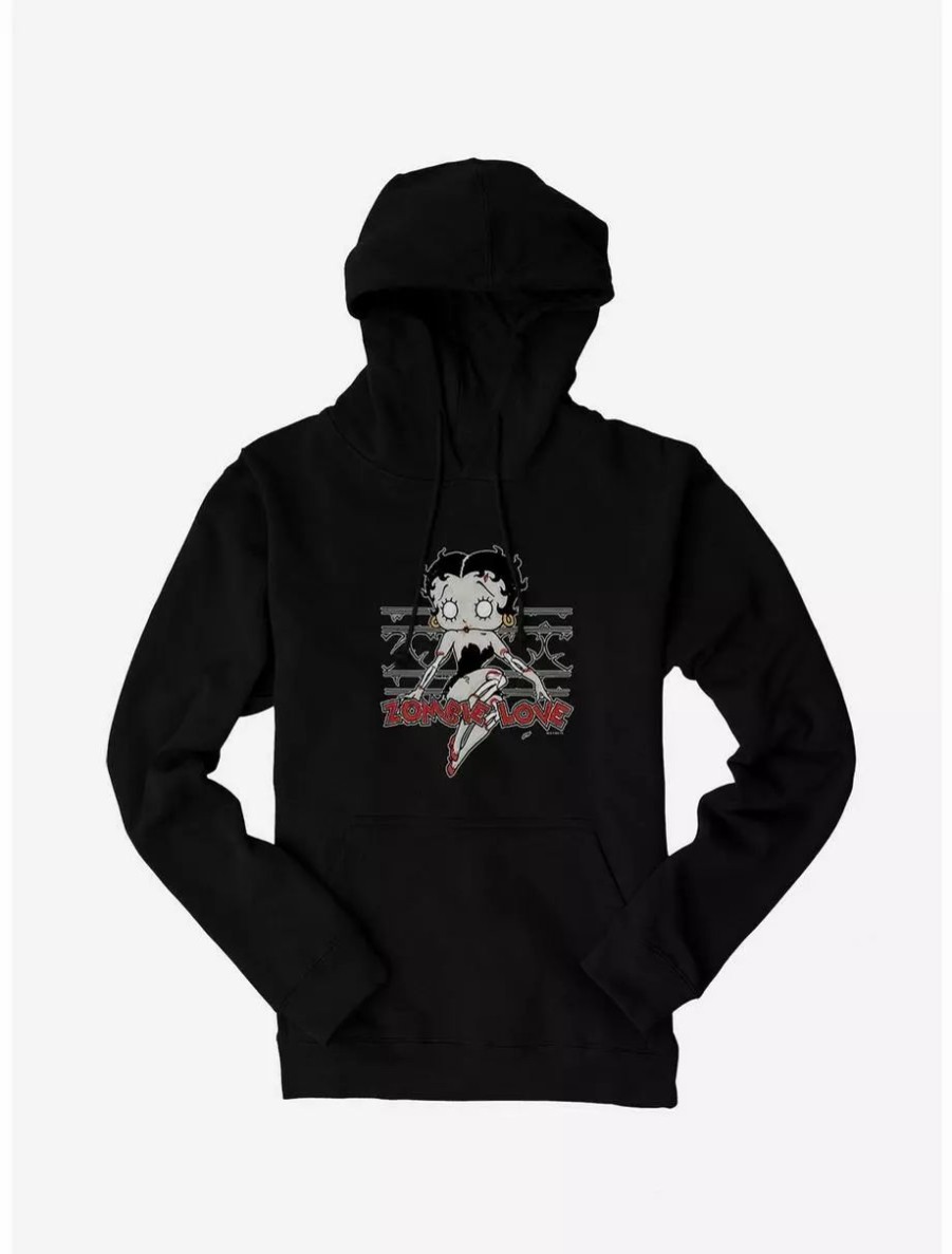 Hoodies * | Boxlunch Betty Boop Zombie Love Pose Hoodie