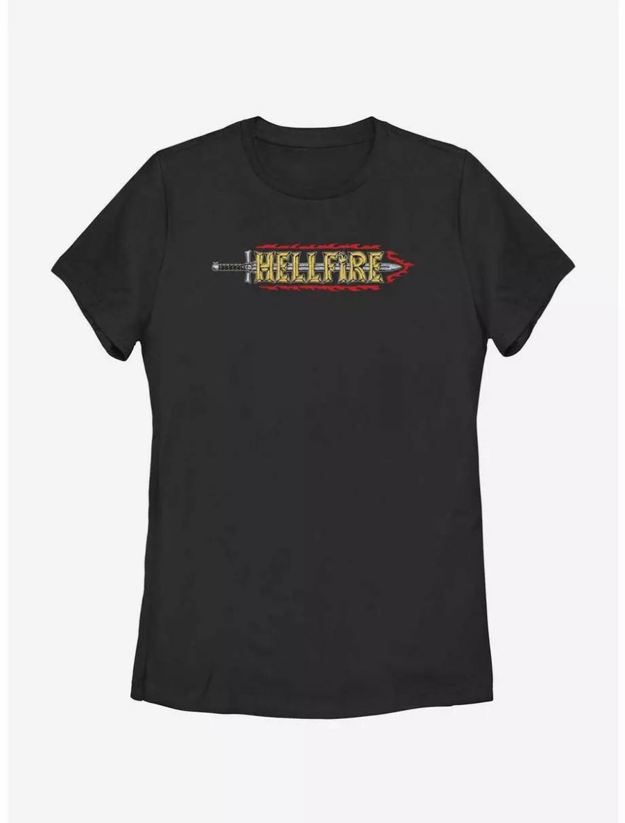 Graphic Tees * | Boxlunch Stranger Things Hellfire Sword Logo Womens T-Shirt