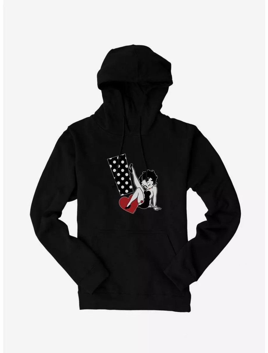 Hoodies * | Boxlunch Betty Boop Polka Dot Exclamation Hoodie