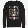 Long Sleeves * | Boxlunch Marvel Avengers Hero Faces Long-Sleeve T-Shirt