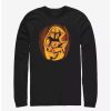 Long Sleeves * | Boxlunch Star Wars The Mandalorian Child Pumpkin Long-Sleeve T-Shirt