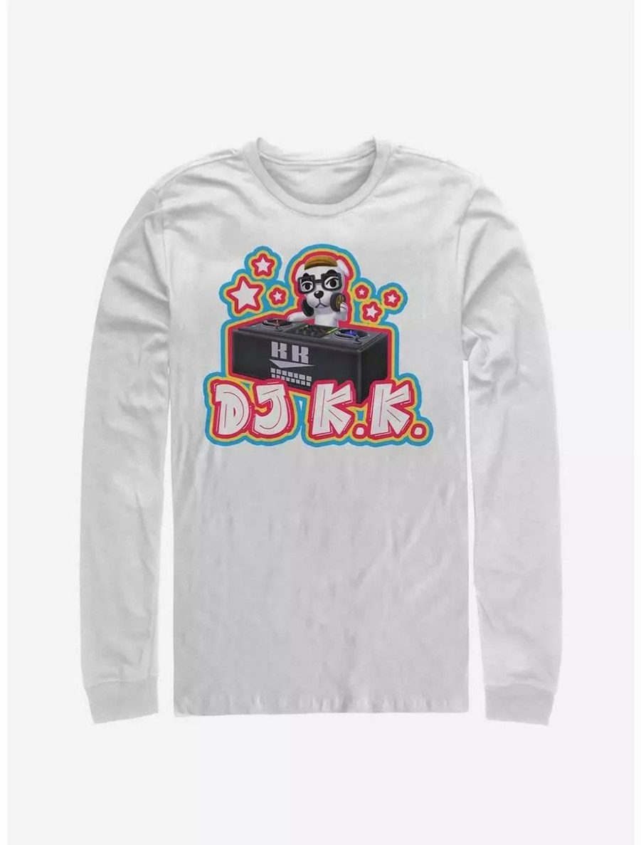 Long Sleeves * | Boxlunch Animal Crossing Dj K.K. Starry Pop Long-Sleeve T-Shirt