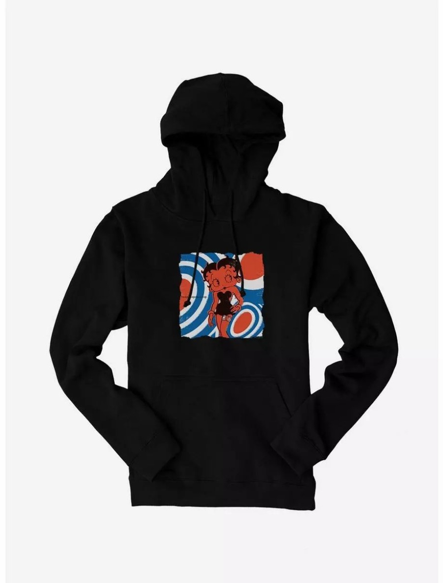 Hoodies * | Boxlunch Betty Boop Orange Mod Mood Hoodie