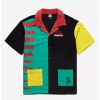 Button-Up Tops * | Jurassic Park Color Block Terry Cloth Button-Up Boxlunch Exclusive