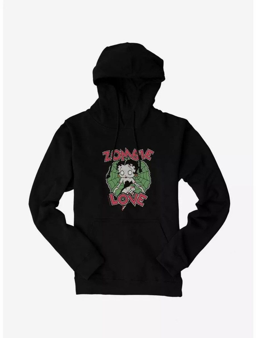 Hoodies * | Boxlunch Betty Boop Zombie Love Hoodie