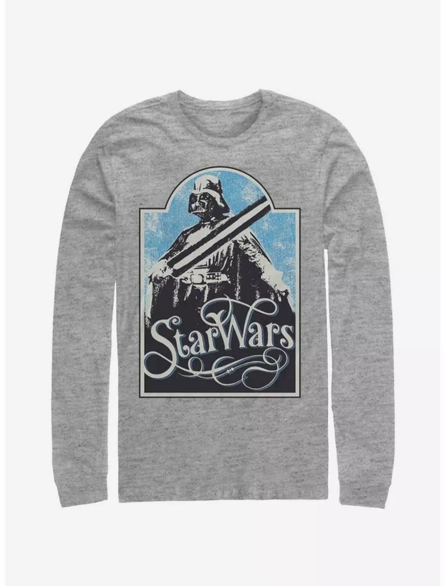 Long Sleeves * | Boxlunch Star Wars Vader Long-Sleeve T-Shirt