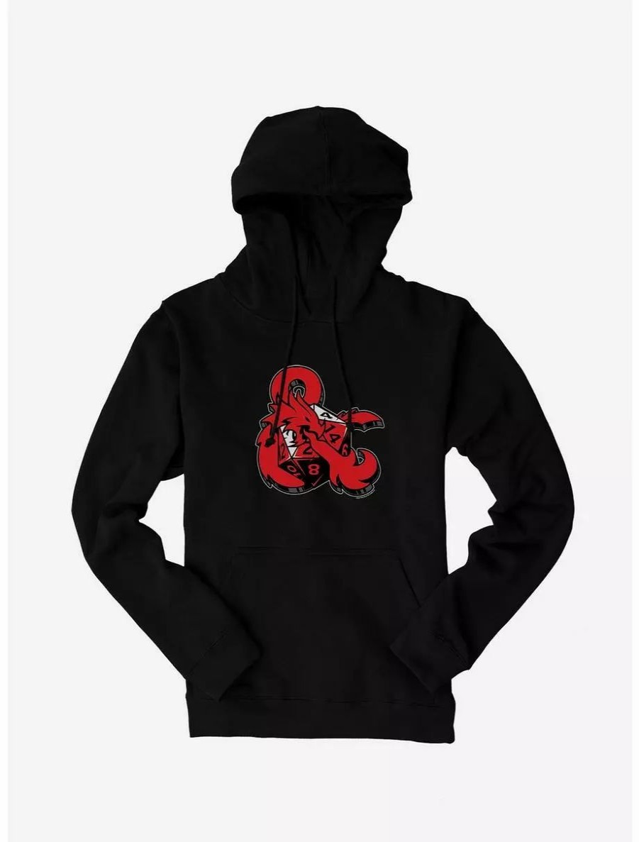 Hoodies * | Boxlunch Dungeons & Dragons Ampersand Dice Hoodie