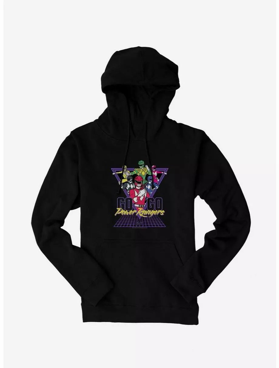 Hoodies * | Boxlunch Mighty Morphin Power Rangers Go Go Power Rangers Retro Hoodie