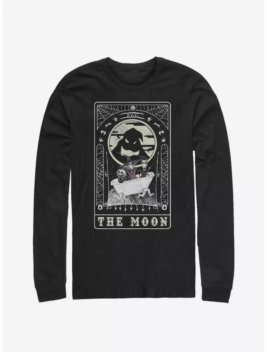 Long Sleeves * | Boxlunch Disney The Nightmare Before Christmas Tarot Card The Moon Long-Sleeve T-Shirt