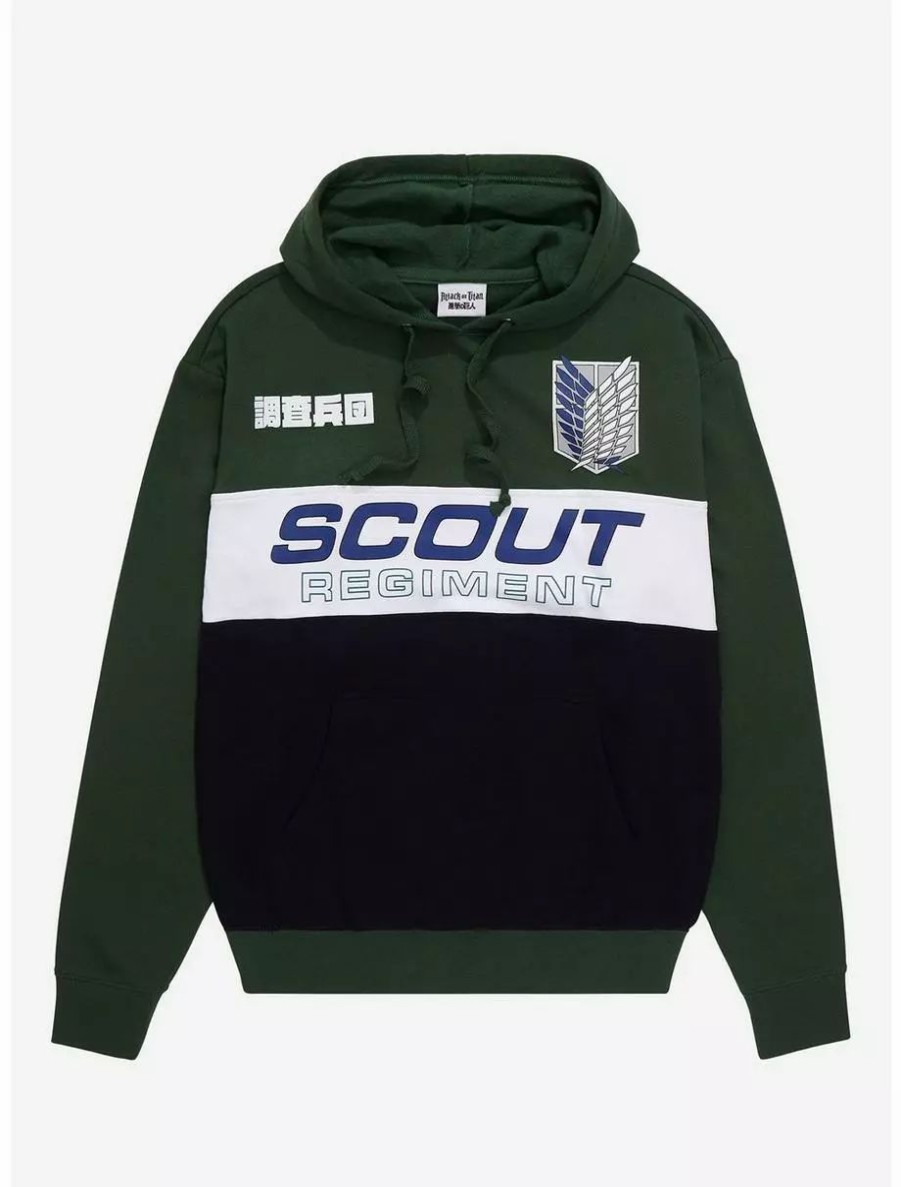 Hoodies * | Attack On Titan Scout Regiment Panel Hoodie Boxlunch Exclusive