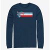 Long Sleeves * | Boxlunch Disney Lilo & Stitch American Flag Stitch Long-Sleeve T-Shirt