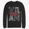 Long Sleeves * | Boxlunch Star Wars Villain Stack Long-Sleeve T-Shirt