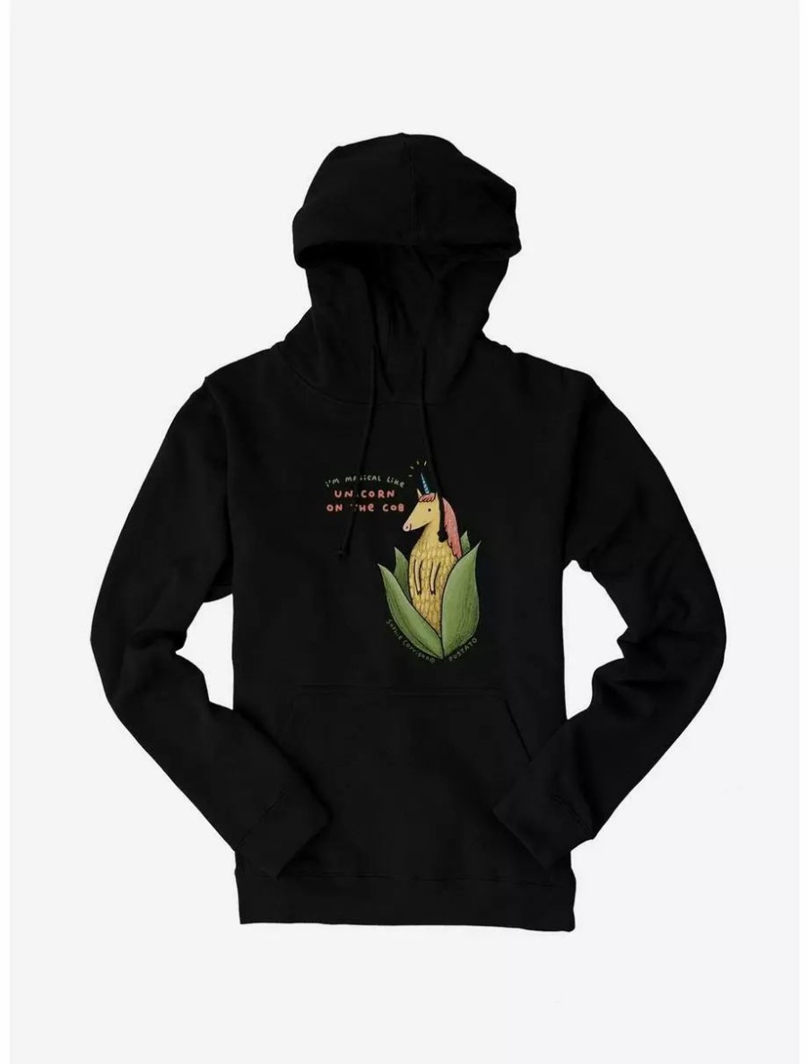 Hoodies * | Boxlunch Pugtato Unicorn On The Cob Hoodie