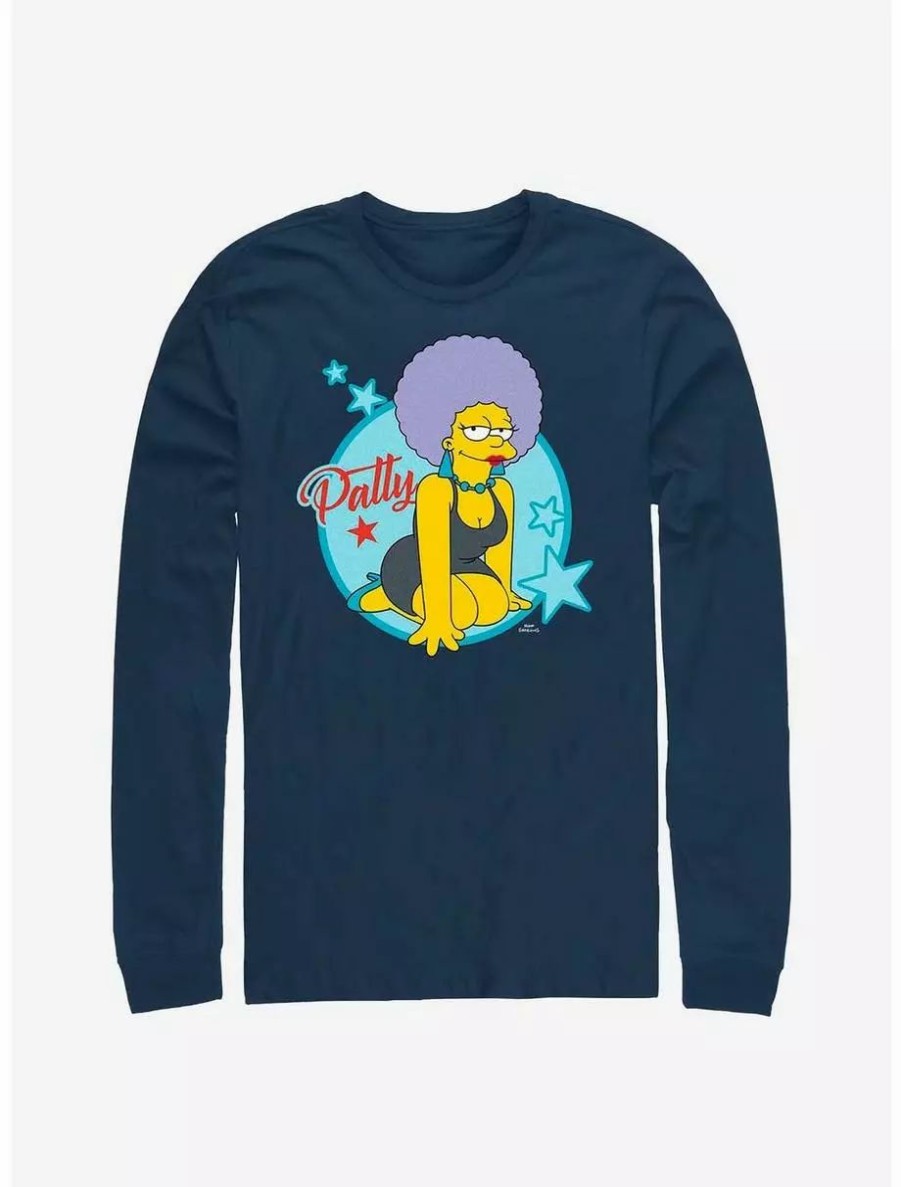 Long Sleeves * | Boxlunch The Simpsons Patty Long-Sleeve T-Shirt