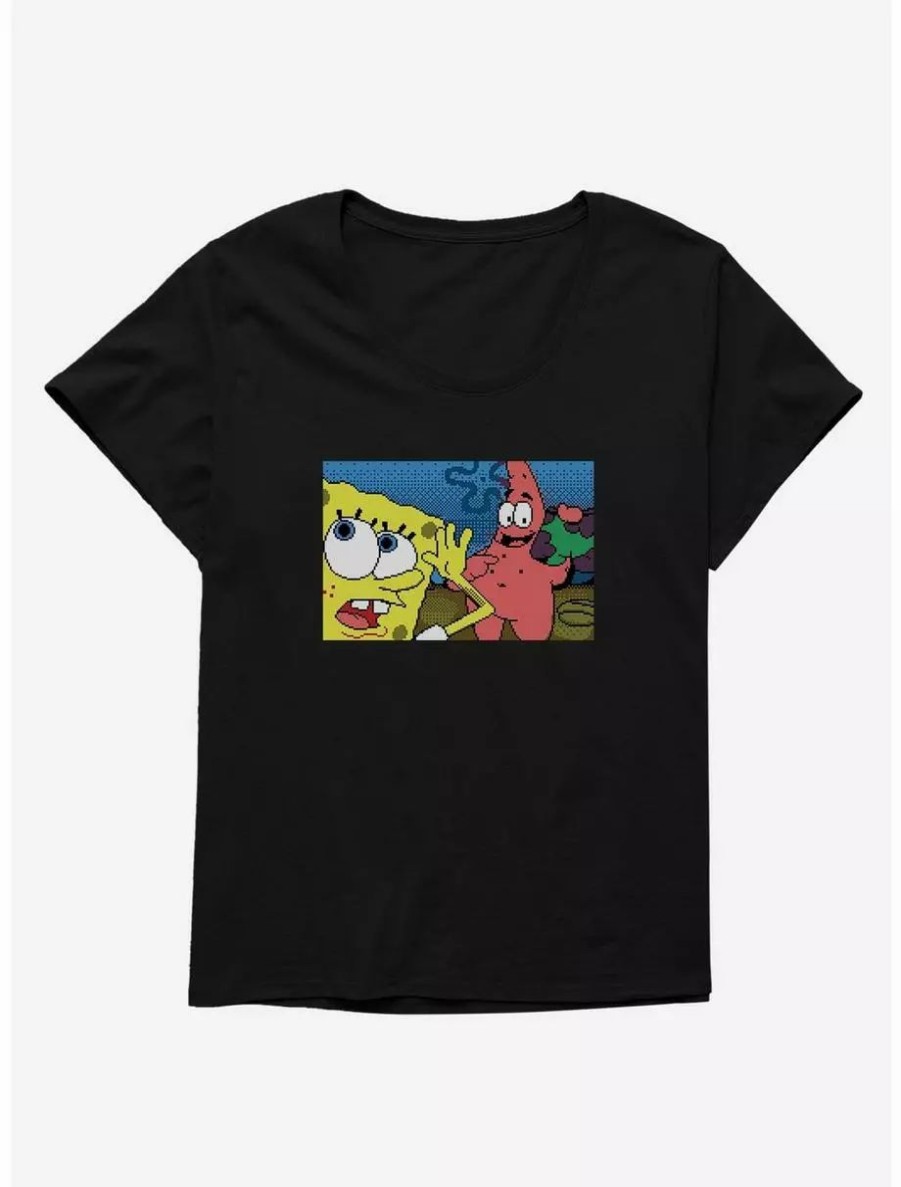 Graphic Tees * | Boxlunch Spongebob Squarepants Patrick Pants Off Womens T-Shirt Plus Size