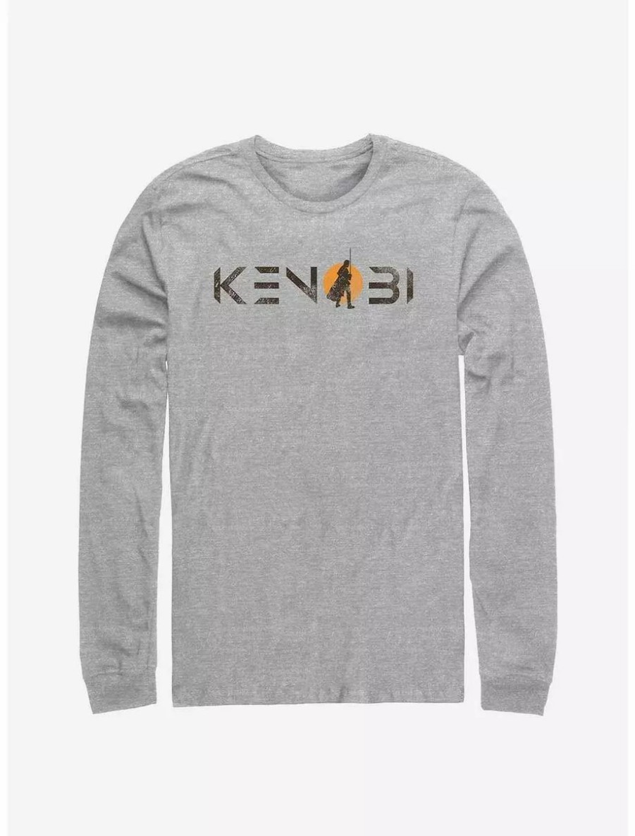 Long Sleeves * | Boxlunch Star Wars Obi-Wan Kenobi Kenobi Single Sun Logo Long-Sleeve T-Shirt