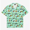 Button-Up Tops * | Our Universe A Goofy Movie Camping Scenes Woven Button-Up Boxlunch Exclusive